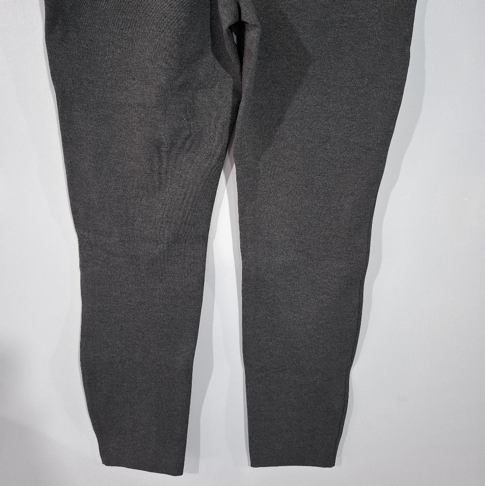 Quince Ultra-Stretch Ponte Skinny Cropped Pants Quiet Luxury Career Charcoal M - Picture 8 of 15